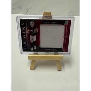 2024 Panini Origins Brock Bowers RC Jumbo Jersey Patch /99 Raiders Rookie